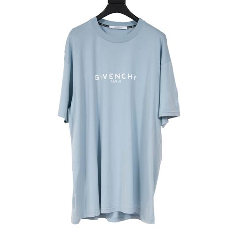 givenchy faded logo t shirt|givenchy t shirt size chart.